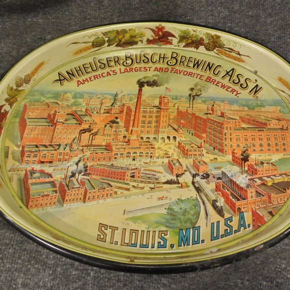 Anheuser Busch Serving Trays - Lot of 3 - Picture 5 of 6